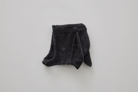 Snow Jacquard Bunny Bonnet - Black [eLfinFolk / エルフィンフォルク] (25AW•Drop2) 【2025年9月中旬以降発送予定】