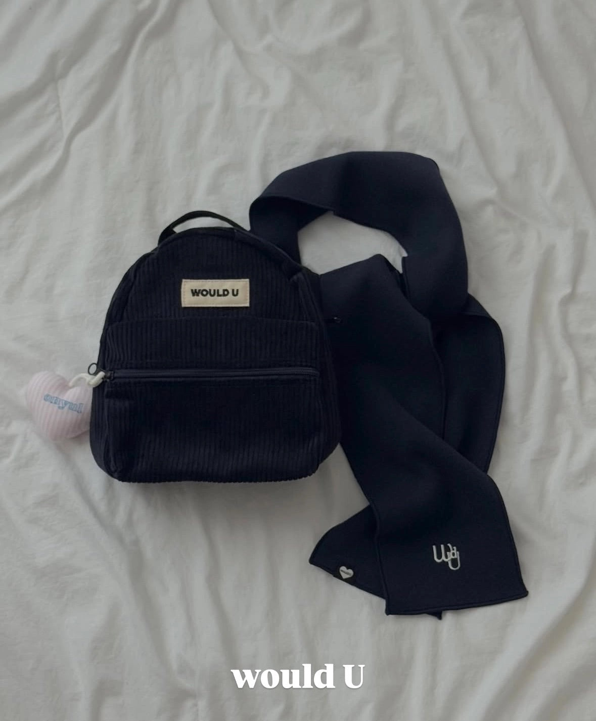 【オーダー会】Wouldu Corduroy Back Pack - Deep Navy [wouldU]【2026年1月上旬以降順次お届け予定】