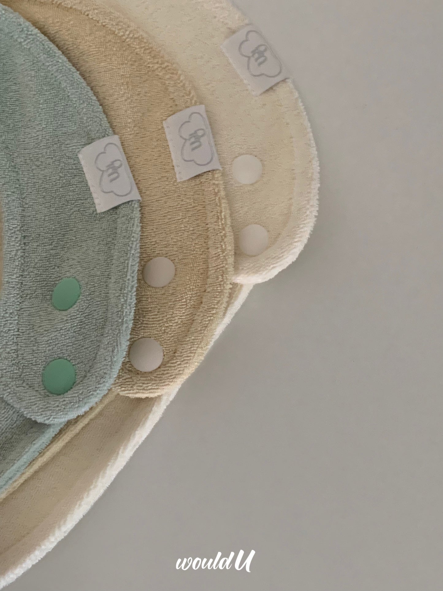 【オーダー会】cloud terry bibs [wouldU]【2025年11月下旬以降順次お届け予定】