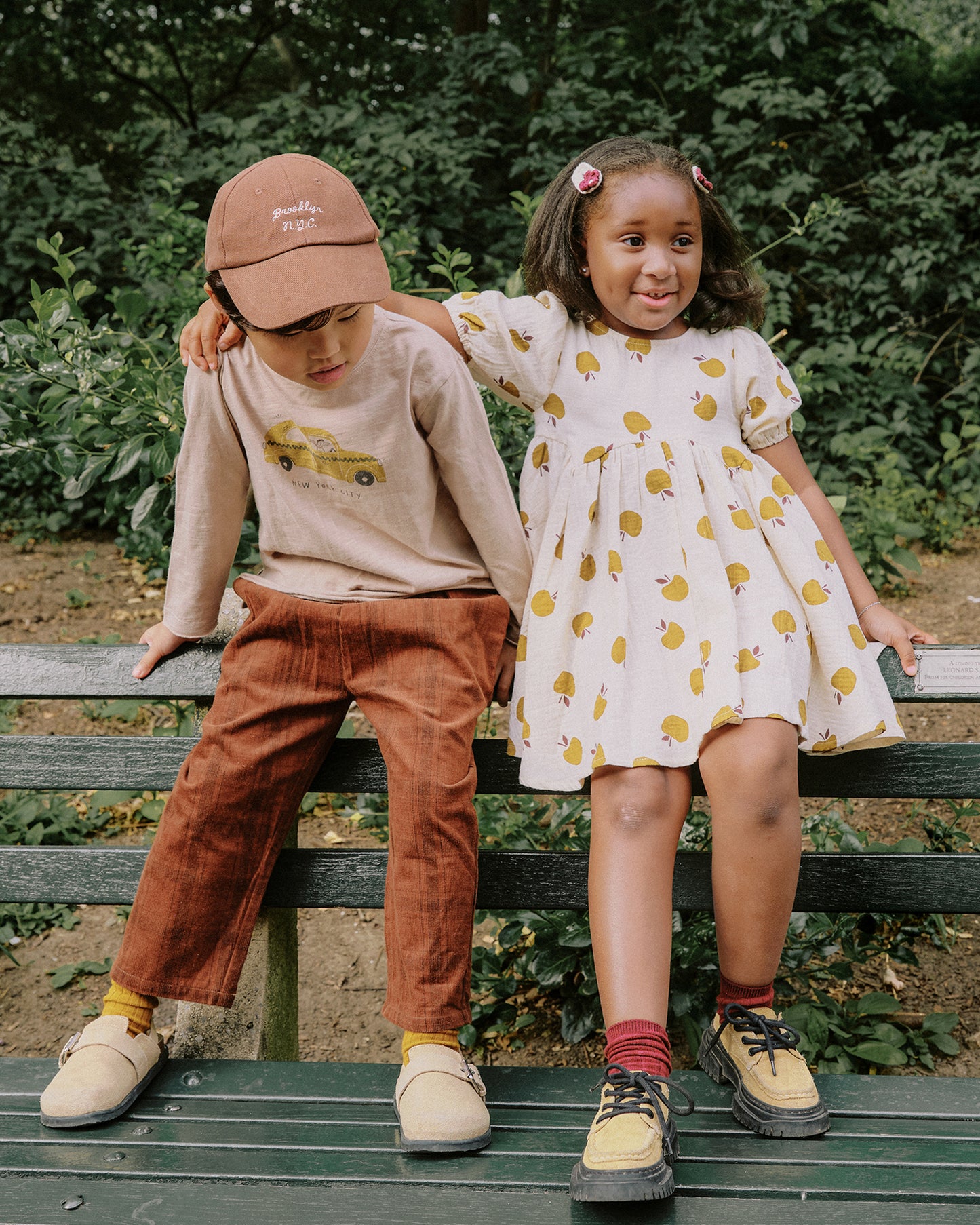 CORDUROY BAGGY PANT - BROWN PLAID [Rylee + Cru](25AW Drop2)