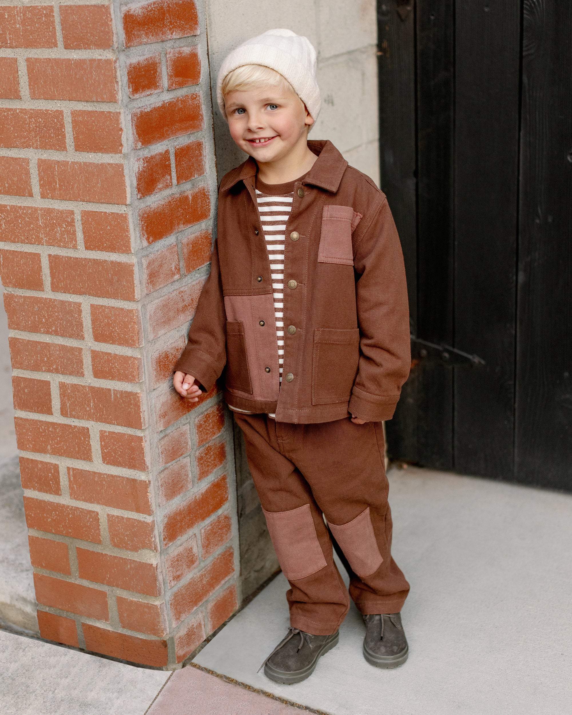 DENIM JACKET - BROWN [Rylee + Cru](25AW Drop2)