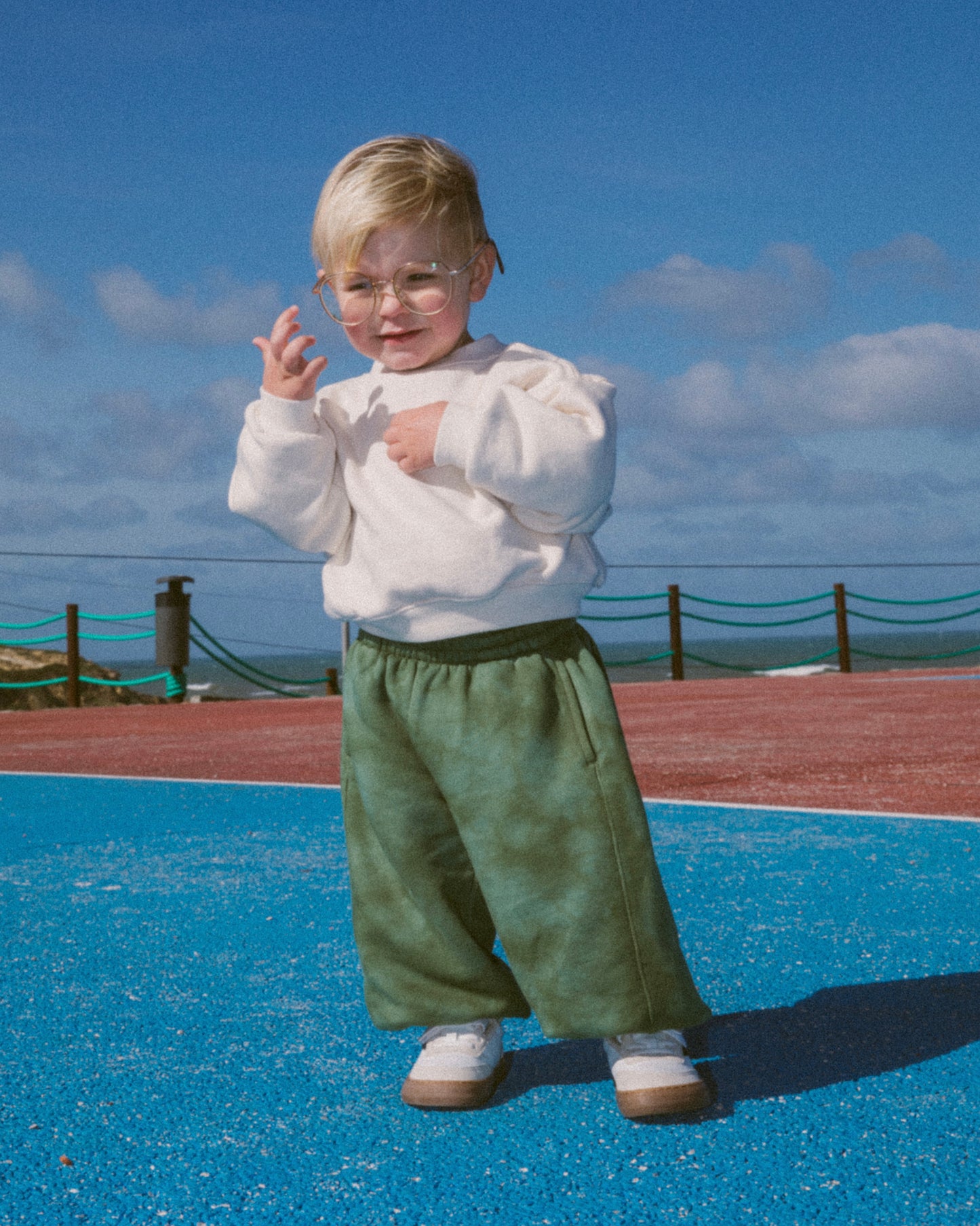 Organic French terry bottom - Brown [EARTH THE ARCHIVE] (26AW)