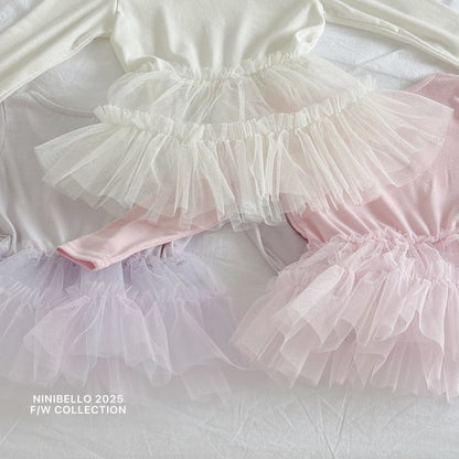 【予約販売】ballerina tutu tee [NINIBELLO] (26SS)【2026年2月下旬以降順次発送】