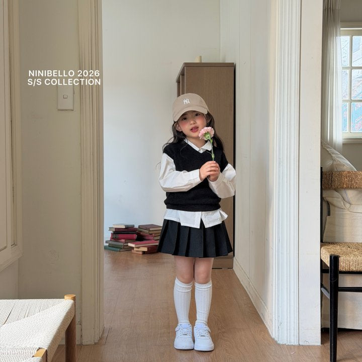 【予約販売】Vanilla cotton shirt [NINIBELLO] (26SS)【2026年2月下旬以降順次発送】