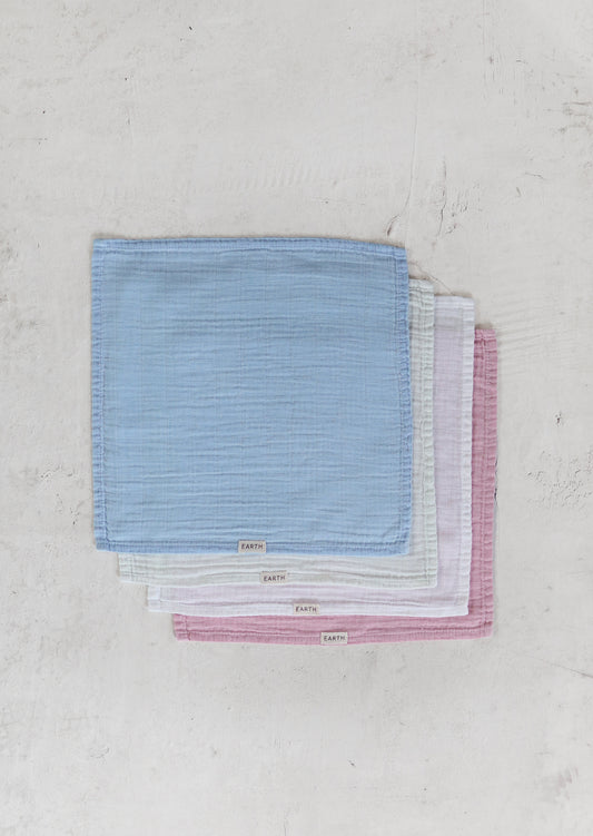 Plant dyed organic cloths set - Solid [EARTH THE ARCHIVE] (26AW)