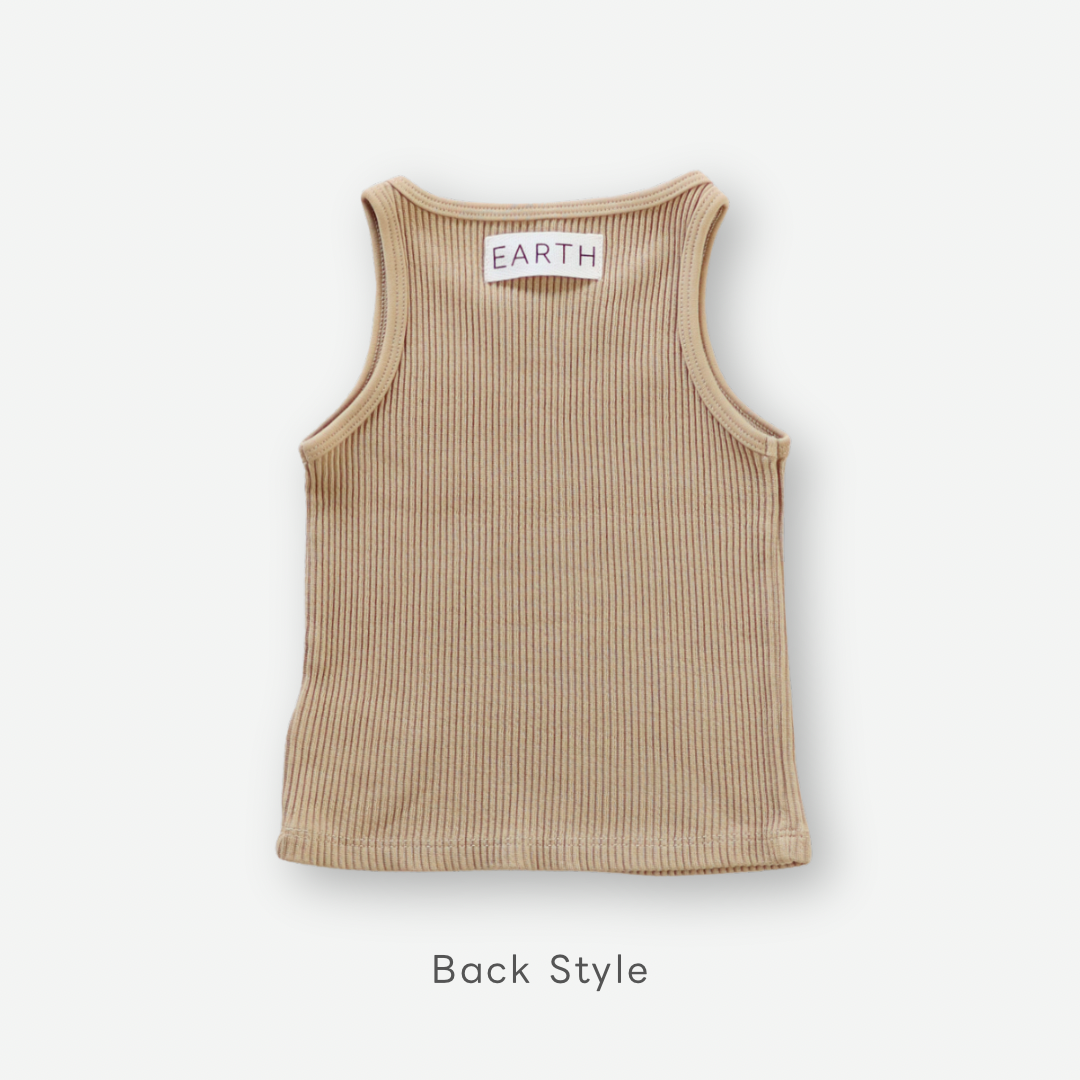 【26年11月オーダー会】 Ribbed Sleeveless [EARTH THE ARCHIVE] 【2026年3月上旬以降お届け予定】