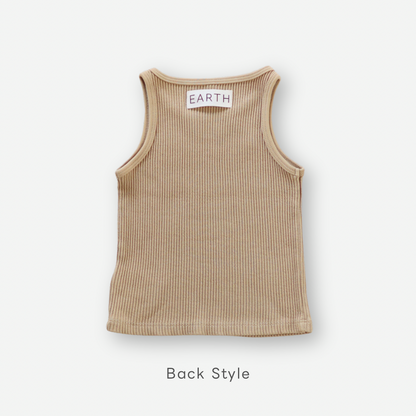 【26年11月オーダー会】 Ribbed Sleeveless [EARTH THE ARCHIVE] 【2026年3月上旬以降お届け予定】