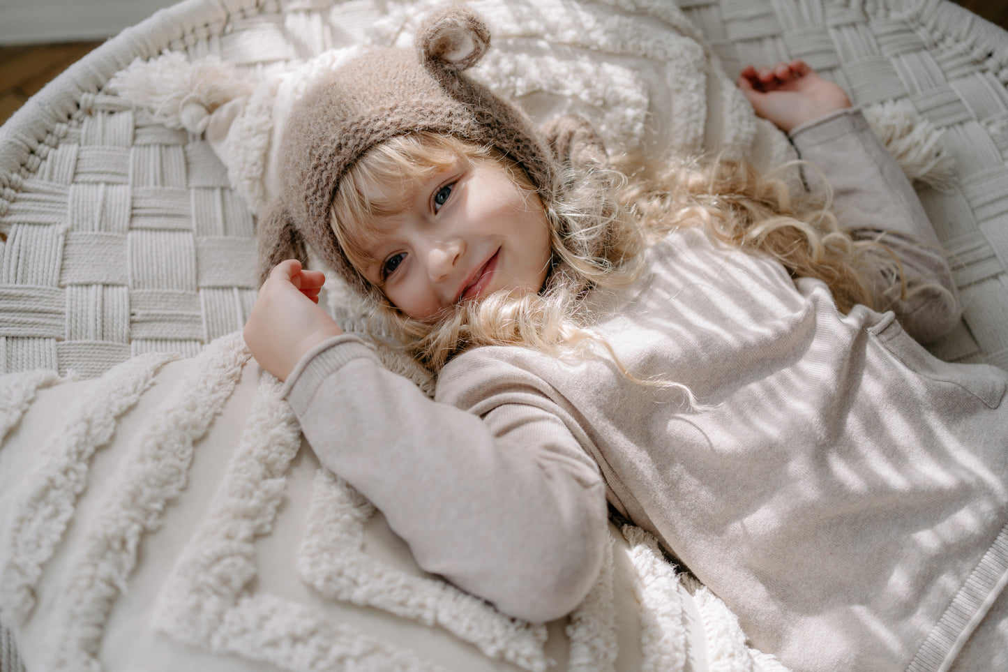 【オーダー会】 Fairy Balaclava Alpaca & Silk - Dark Beige  [GANG OF KIDS / ギャングオブキッズ] 【2025年11月中旬頃発送予定】
