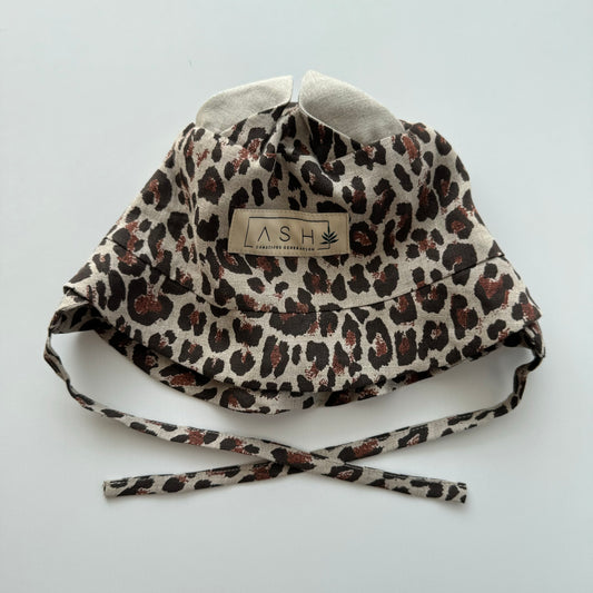 CAT STRAIGHT HAT - LEOPARD (NEUTRAL EAR)
