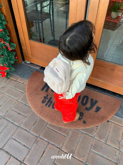 【オーダー会】Wouldu Teddy Back Pack - Cream Beige [wouldU]【2026年1月上旬以降順次お届け予定】