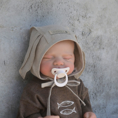 Rabbit Newborn Bonnet - Neutral [SHOMKA]