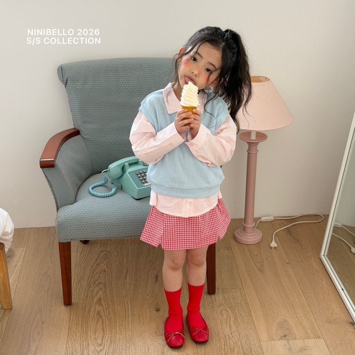 【予約販売】Vanilla cotton shirt [NINIBELLO] (26SS)【2026年2月下旬以降順次発送】