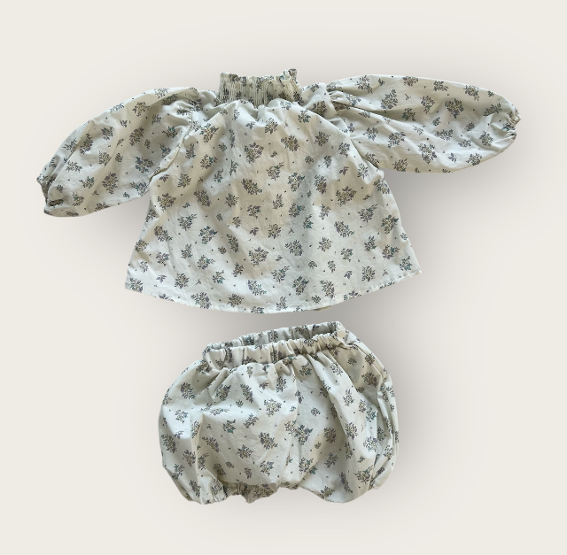 【予約商品】bebe-smoke bloomer set [Oatmeal] (26SS)【2026年3月中旬以降順次発送】