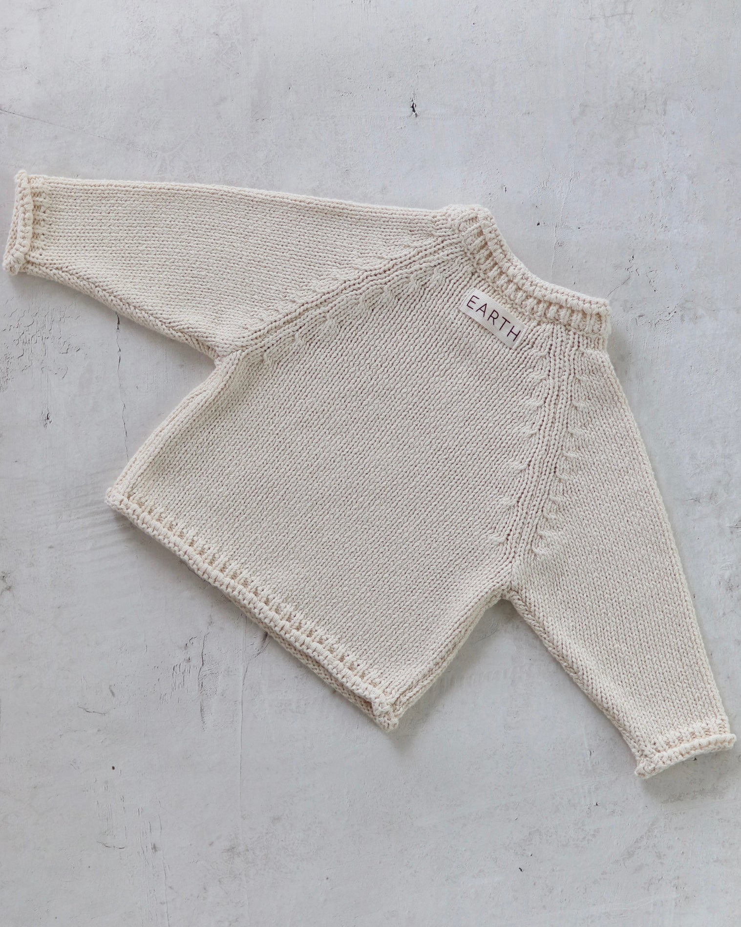 Knit top - Cream [EARTH THE ARCHIVE] (26AW)