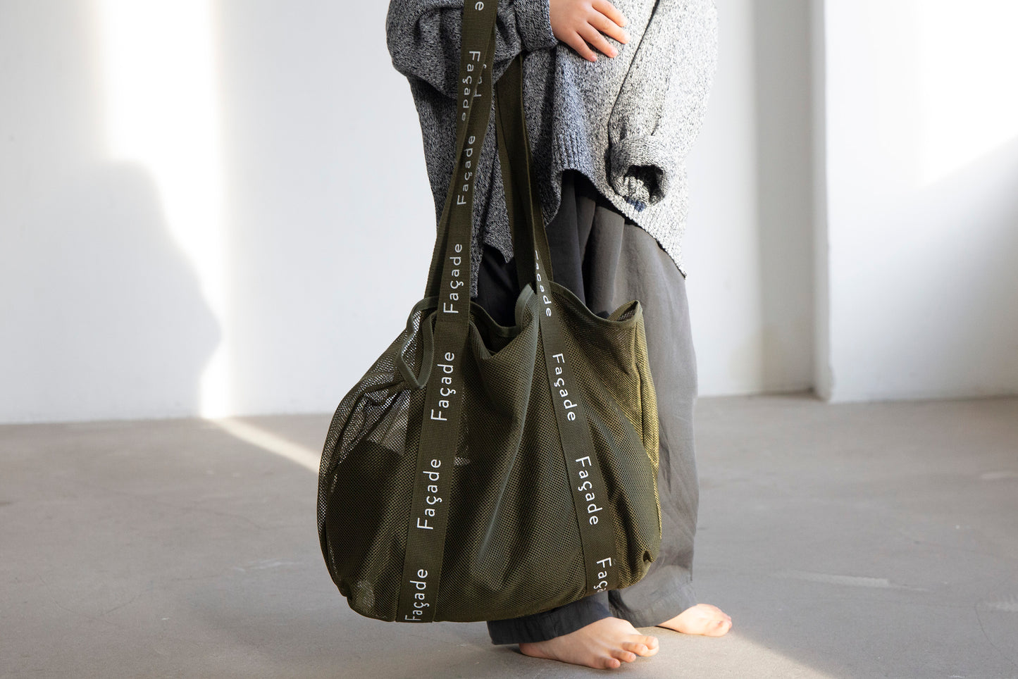 Tote Bag - Moss green [Façade](25AW)