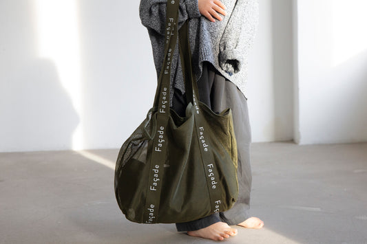 Tote Bag - Moss green [Façade](25AW)