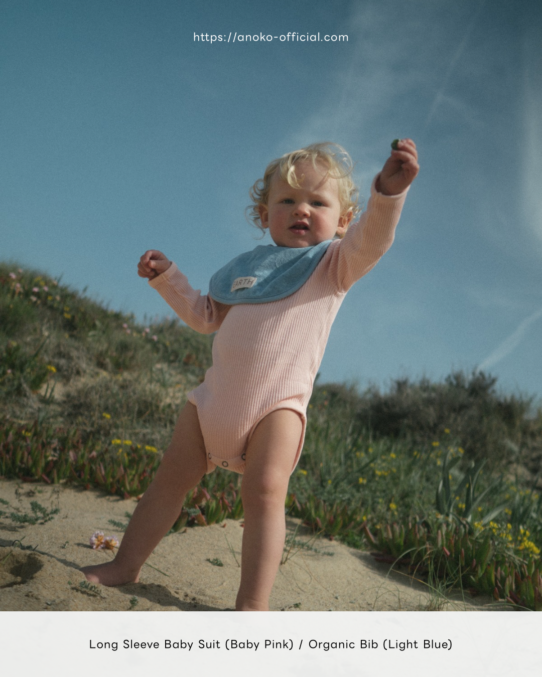 Longsleeve baby suit - Cotton Lavender [EARTH THE ARCHIVE] (26AW)