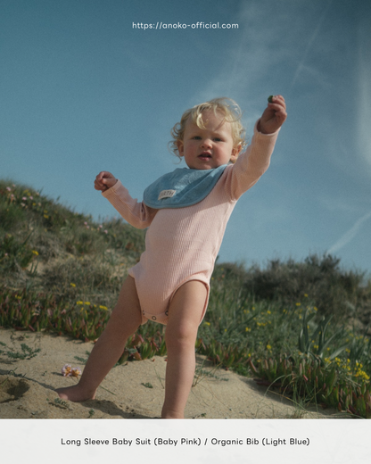 Longsleeve baby suit - Cotton Lavender [EARTH THE ARCHIVE] (26AW)