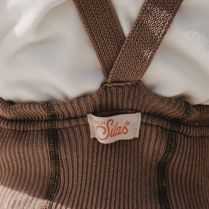 Retro Ribbed Footless Tights - Granola [SILLY Silas]