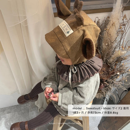 【26年11月オーダー会】 Baby Sweatsuit [EARTH THE ARCHIVE] (全5色) 【2026年3月上旬以降お届け予定】