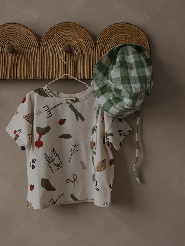 Dill Gingham Bucket Sun Hat [organic zoo] (26SS)