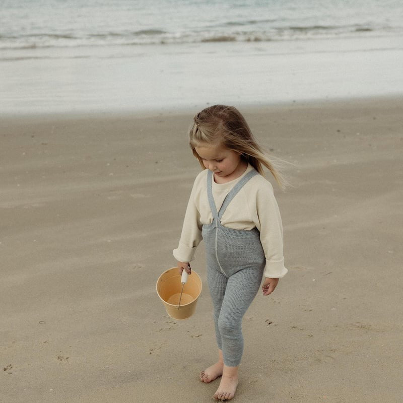 Retro Ribbed Footless Tights - Marshmallow Sky [SILLY Silas]