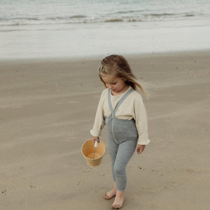 Retro Ribbed Footless Tights - Marshmallow Sky [SILLY Silas]