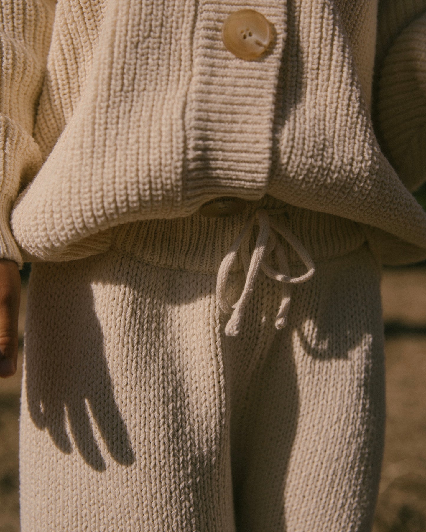 Knit cardigan - Cream [EARTH THE ARCHIVE] (26AW)