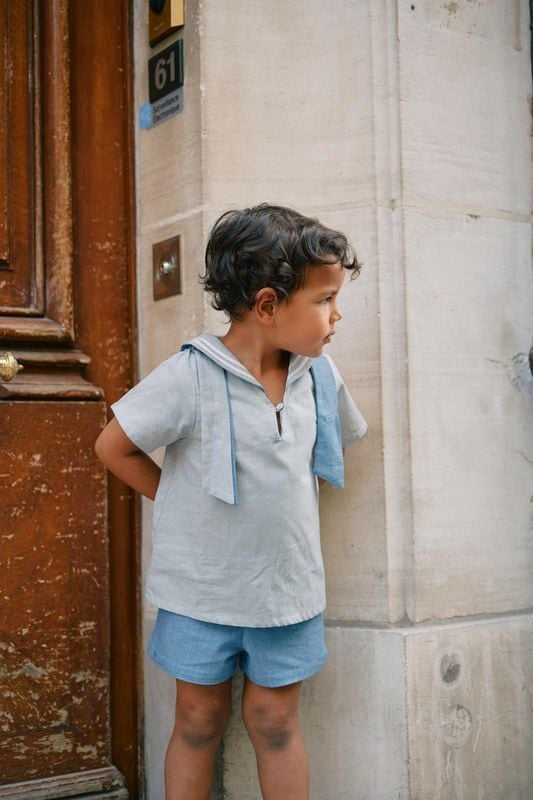 Short SUFFREN- blue denim [Maison Marelle](25SS DROP2)