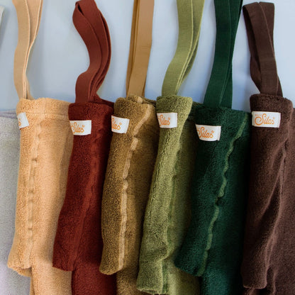 Retro Teddy Footless Tights With Braces - Acorn Brown [SILLY Silas]