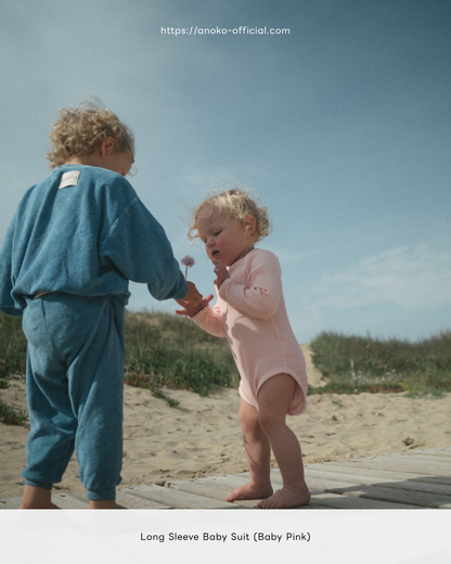 Longsleeve baby suit - White [EARTH THE ARCHIVE] (26AW)