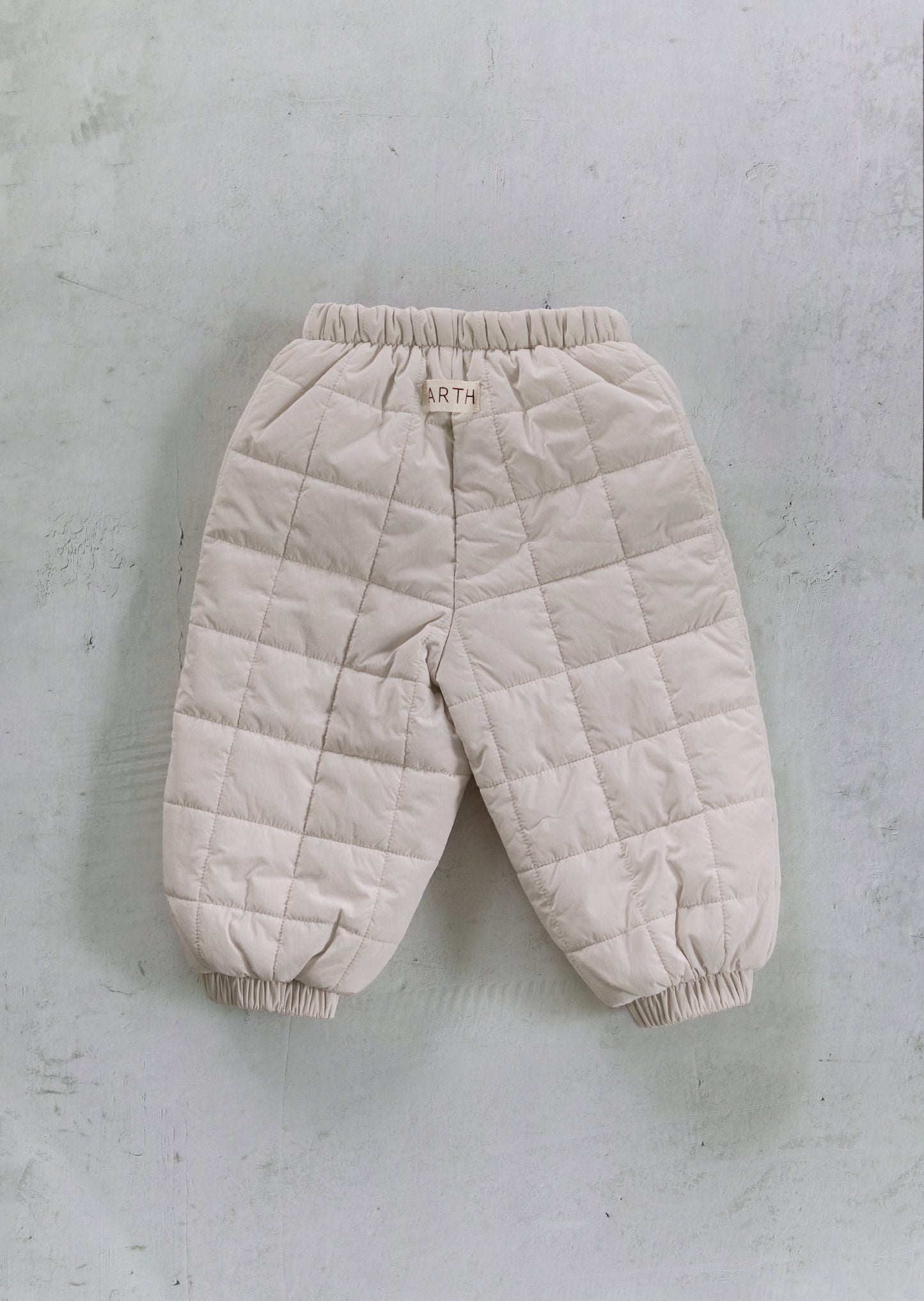 Lightweight padded pants - Cream [EARTH THE ARCHIVE] (26AW)