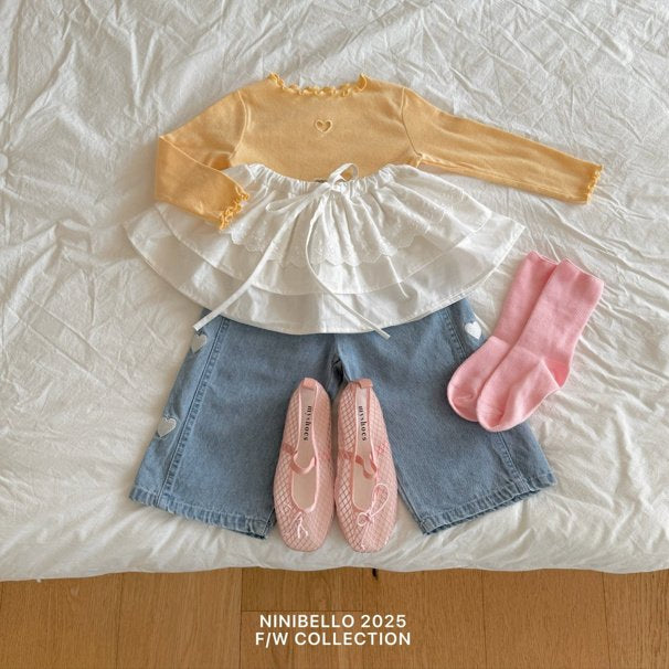 【予約販売】Polar lace skirt [NINIBELLO] (26SS)【2026年2月下旬以降順次発送】