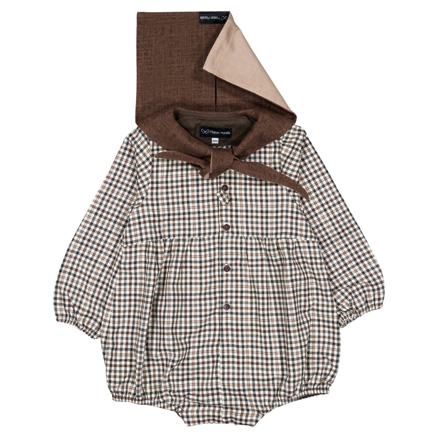 【オーダー会】 Romper CAMBON - brown collar [Maison Marelle](25AW Drop1) 【2025年12月中旬以降発送予定】
