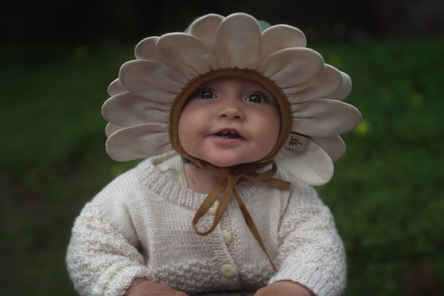 【オーダー会】'DAISY' LINEN FLOWER BONNET [SHOMKA] 【2026年4月中旬以降順次発送】