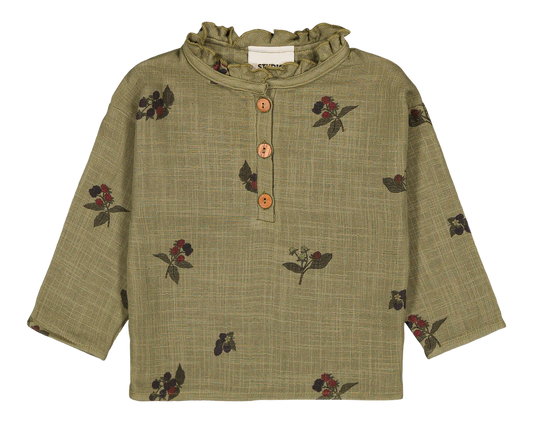 【予約販売】 OLYMPE BLOUSE - GREEN ALOE / BLACKBERRIES [STUDIO BOHEME] (25AW) 【2025年9月中旬以降入荷予定】