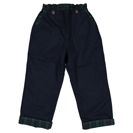 Pants LEBON - blue reversible [Maison Marelle](25AW Drop1)