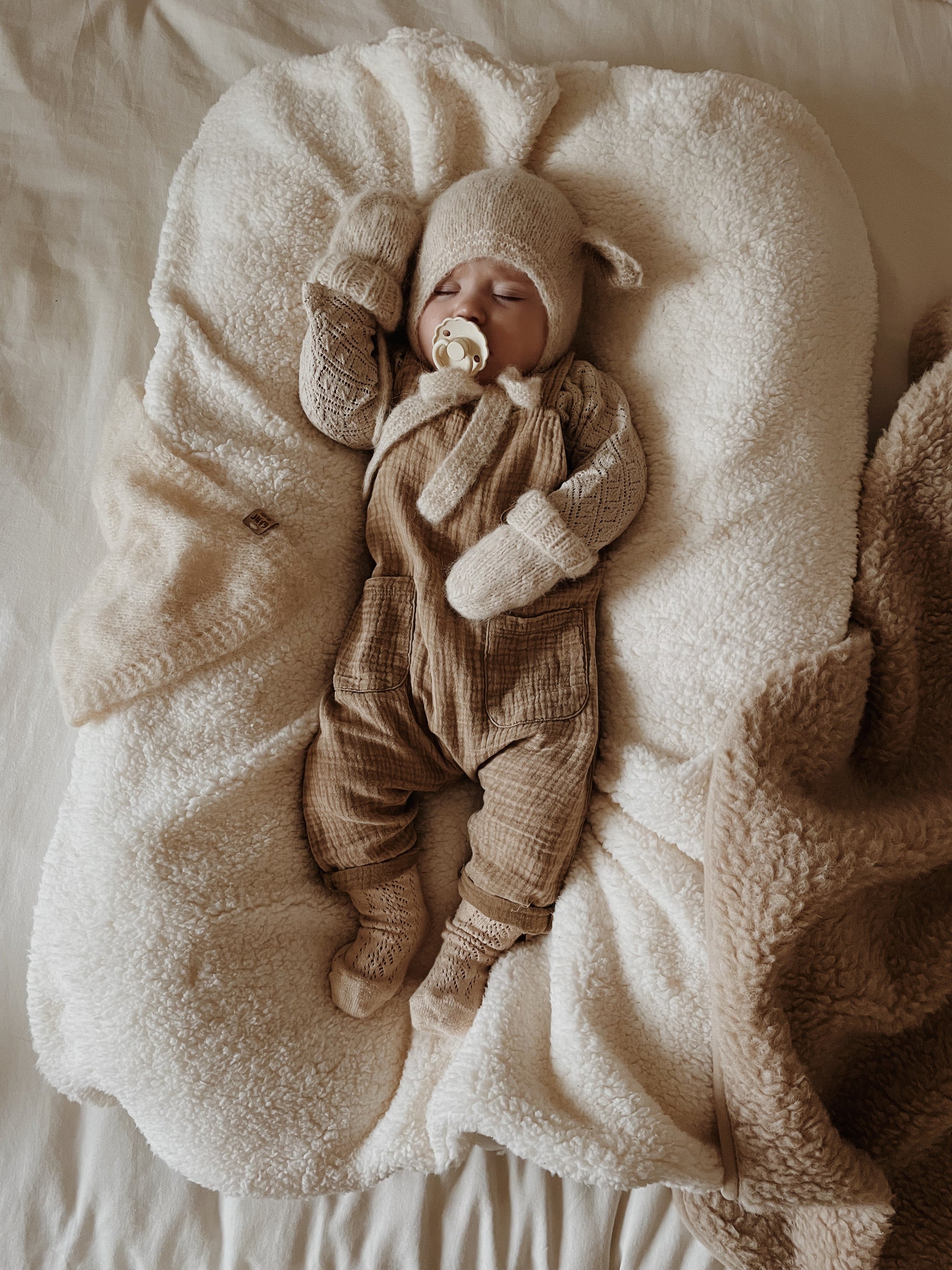 Fairy Bonnet Alpaca & Silk - Creme  [GANG OF KIDS]