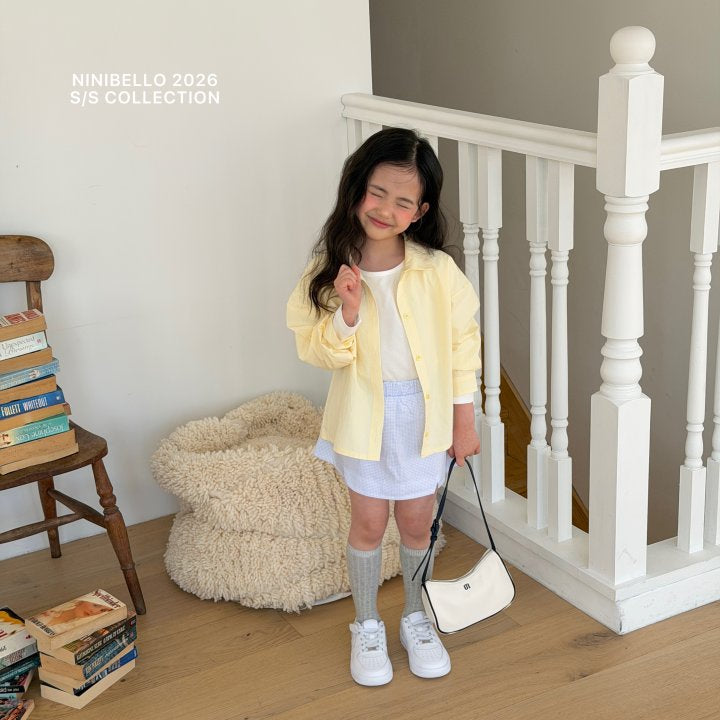 【予約販売】Vanilla cotton shirt [NINIBELLO] (26SS)【2026年2月下旬以降順次発送】