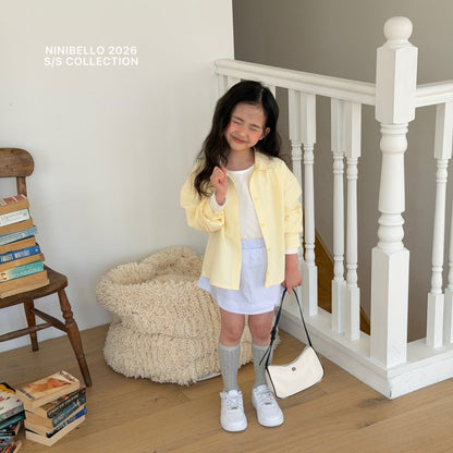 【予約販売】Vanilla cotton shirt [NINIBELLO] (26SS)【2026年2月下旬以降順次発送】