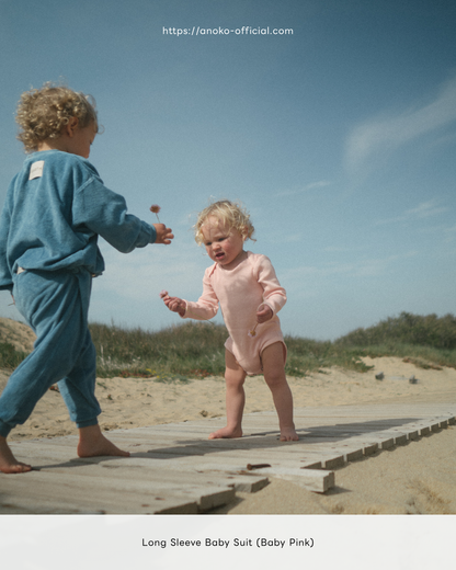 Longsleeve baby suit - White [EARTH THE ARCHIVE] (26AW)