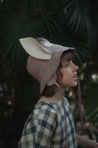 【オーダー会】'HARE' LINEN HAT [SHOMKA] 【2026年4月中旬以降順次発送】