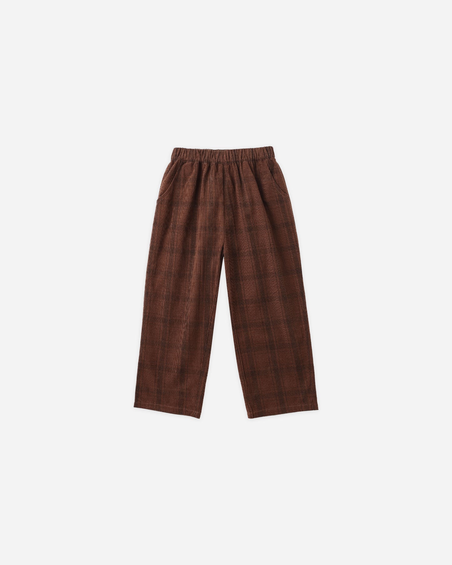 CORDUROY BAGGY PANT - BROWN PLAID [Rylee + Cru](25AW Drop2)