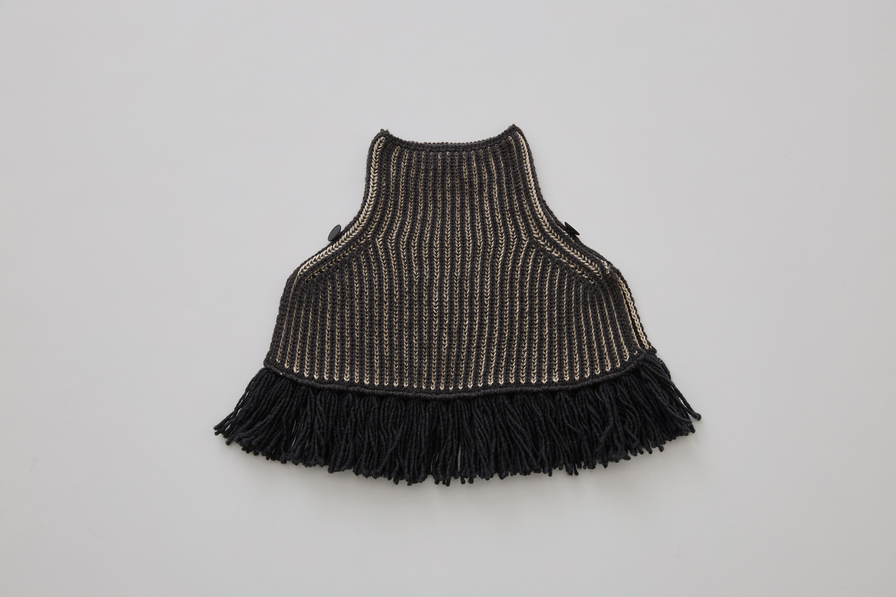 Rib Knit Knights Cape Ⅱ - Black [eLfinFolk / エルフィン