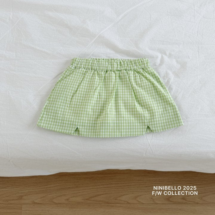 【予約販売】Sour check skirt [NINIBELLO] (26SS)【2026年2月下旬以降順次発送】
