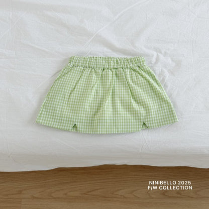 【予約販売】Sour check skirt [NINIBELLO] (26SS)【2026年2月下旬以降順次発送】