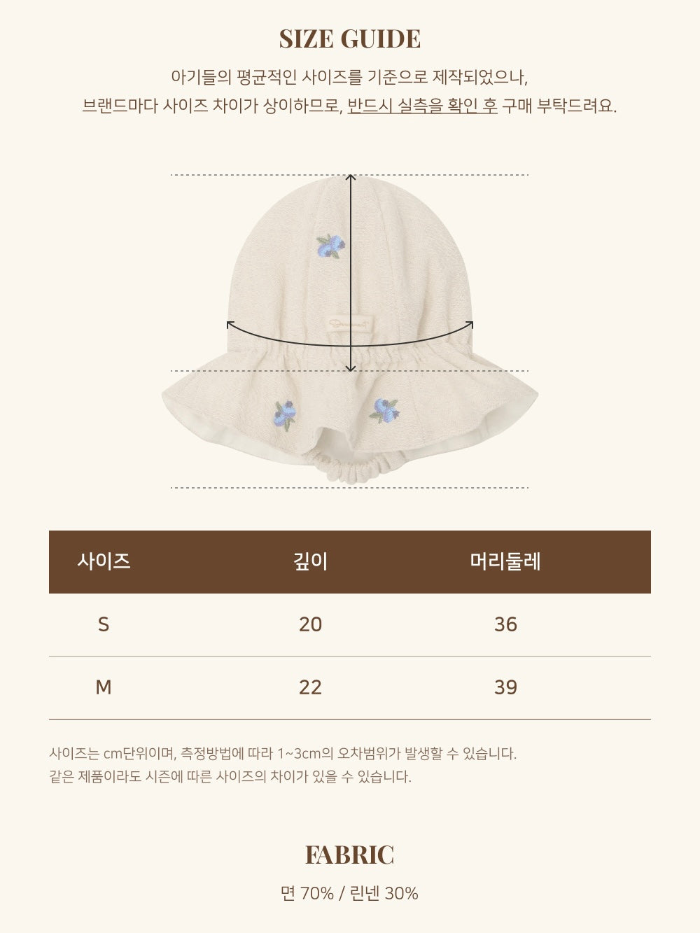 Blueberry Linen Bucket Hat [Doucement] (26SS)