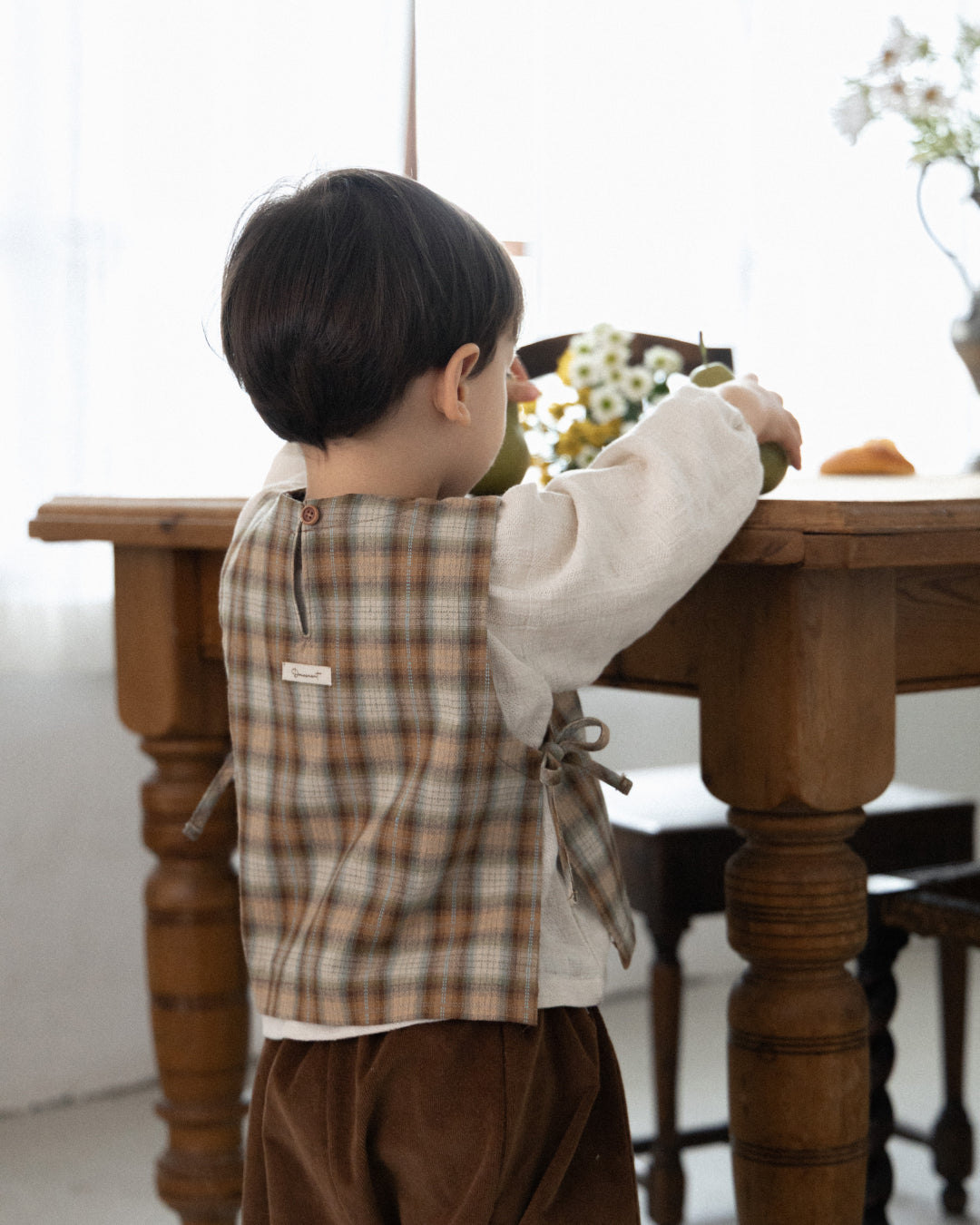 Forest Check Vest  [Doucement] (25AW)【2025年10月下旬以降お届け予定】