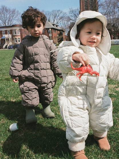 Lightweight padded jumpsuit - Light Olive [EARTH THE ARCHIVE] (26AW)