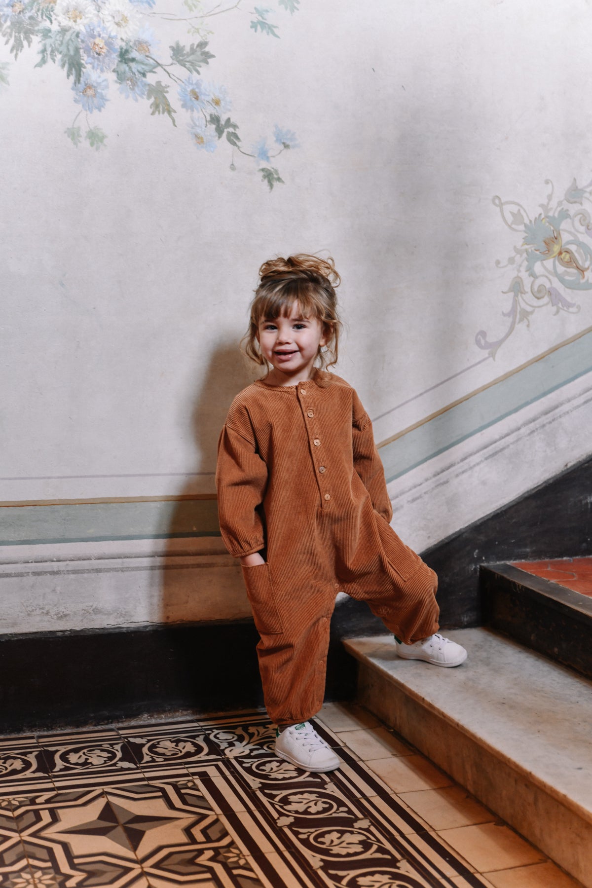 [STUDIO BOHEME] CORDUROY BIG PAPI JUMPSUIT / GLAZED GINGER